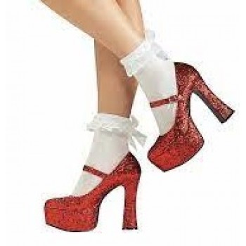 Dorothy Ruby Slipper Platform Shoes Size 9 ADULT HIRE